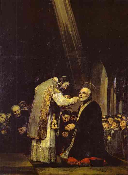 Last Communion of Saint Jose de Calasanz.